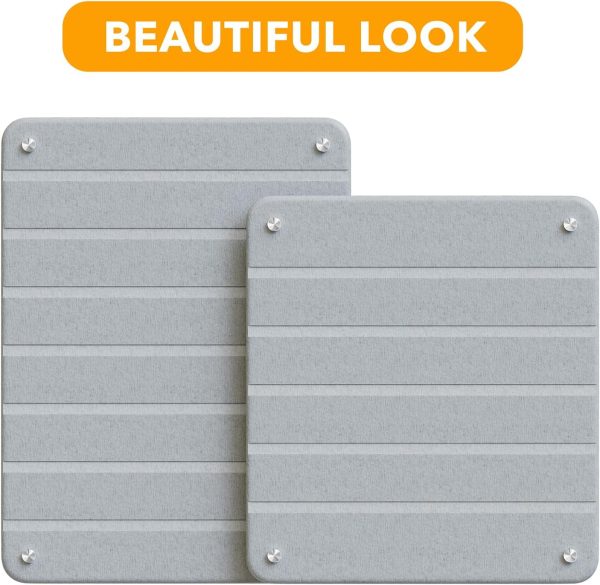 SpaceAid 2 Pack Stone Dish Drying Mats for Kitchen Counter, Expandable Absorbent Rack Dish Pad, Quick Dry Diatomaceous Earth Dishes Mat Tray, Absorbing Sink Stone Mat Board (Gray) - Image 8