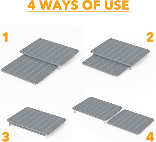 SpaceAid 2 Pack Stone Dish Drying Mats for Kitchen Counter, Expandable Absorbent Rack Dish Pad, Quick Dry Diatomaceous Earth Dishes Mat Tray, Absorbing Sink Stone Mat Board (Gray) - Image 13